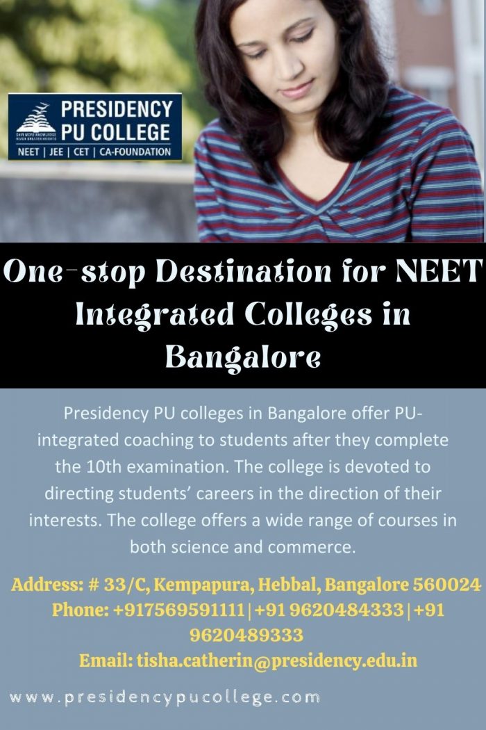 Best Neet Integrated Colleges in Bangalore – Presidency PU College Bangalore