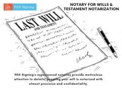 Notary for Wills & Testament Notarization