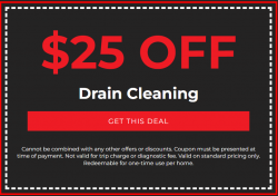 $25 off Drain Cleaning