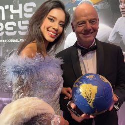Rani Vanouska T. Modely Shines with Omnia Ball at FIFA Awards