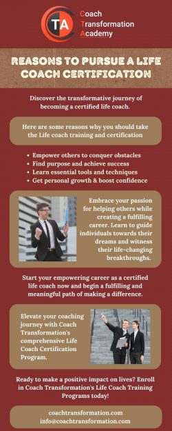 Reasons to Pursue a Life Coach Certification