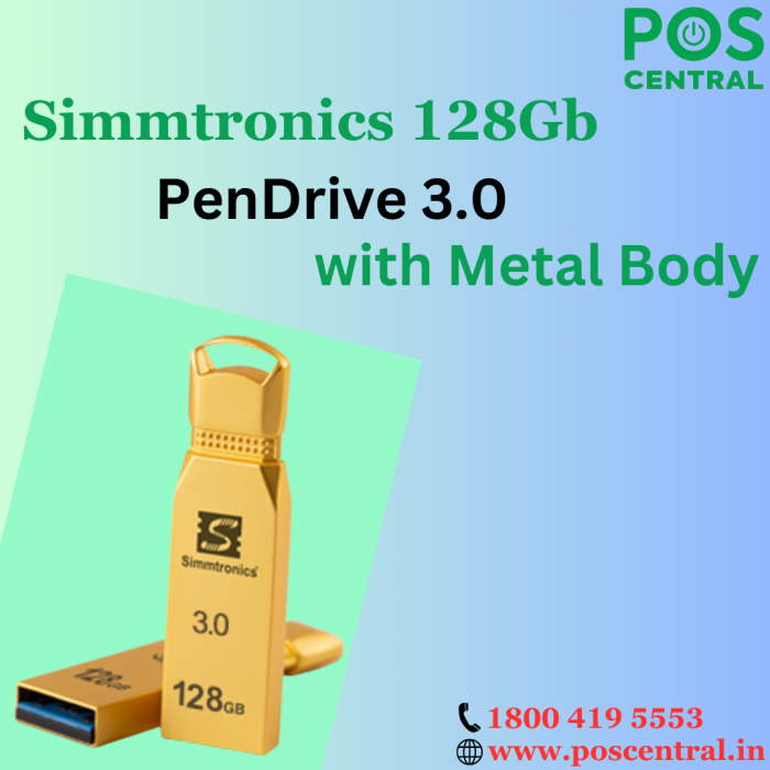Elevate Your Storage with Simmtronics 128GB Pen Drive 3.0 with Durable Metal