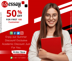 50% Off For First 100 Customer at 6 Dollar Essay
