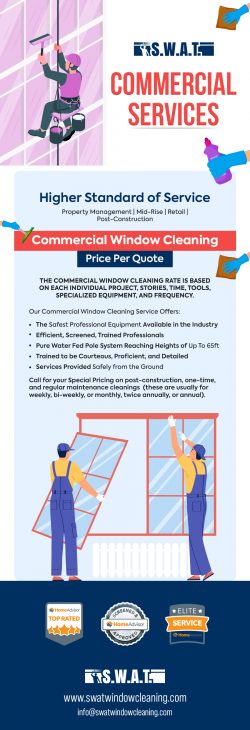 S.W.A.T. Window Cleaning: Expert Commercial Window Cleaning Services