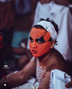 Facial Adornments during a Theyyam Festival
