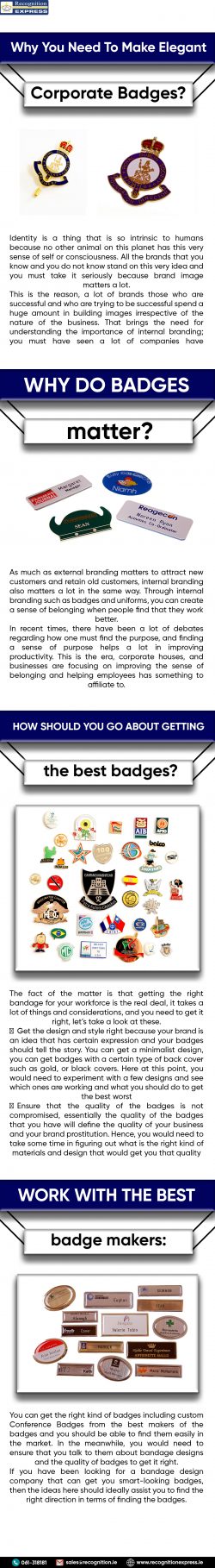 Why You Need To Make Elegant Corporate Badges?