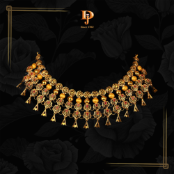 Marvelous Gold Necklace Designs In 24 Grams