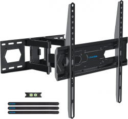 Full Motion TV Wall Mount for 32-65 Inch TVs, Low Profile, Fits 8″, 12″, 16″ S ...