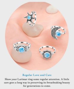 Preserving the Radiance of Your Larimar Ring