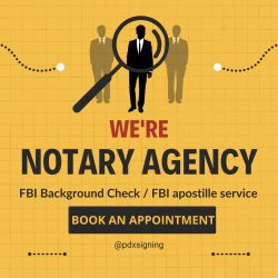 Apostille Service for an FBI Background Check in Oregon