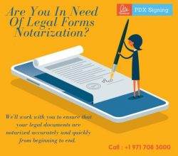Are you in need of legal forms notarization