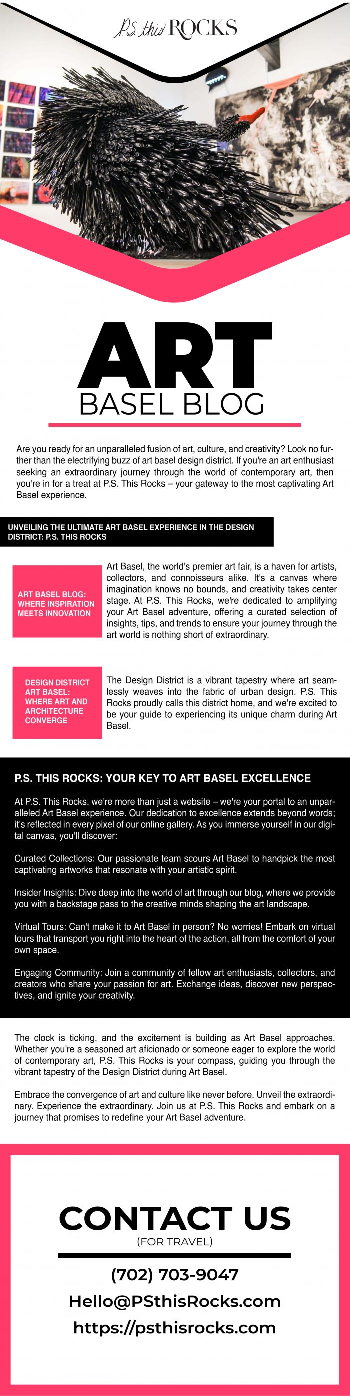 Discover the Art Basel Blog Experience with P.S. This Rocks!