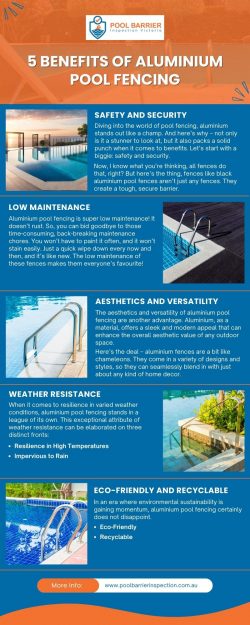 5 Benefits of Aluminium Pool Fencing