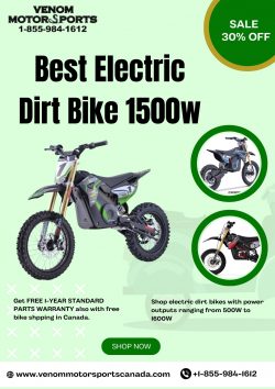 Best 1500W Electric Dirt Bike – Venom Motorsports Canada