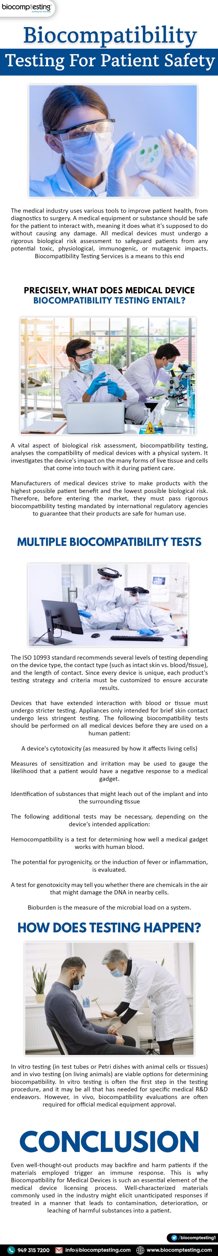 Biocompatibility Testing For Patient Safety