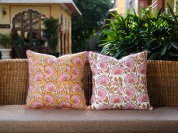Hand Block Printed Cushions – Roopantaran