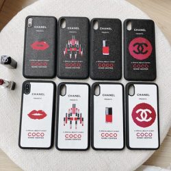 シャネル iphone15 ケース 可愛い 赤い唇 白黒 革製 質感 口紅 CCマーク iphonexs/xr 携帯カバー メー ...