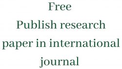 Free Paper Publication With Certificate fast publication