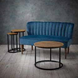 Bella 2 Seater Sofa – Blue