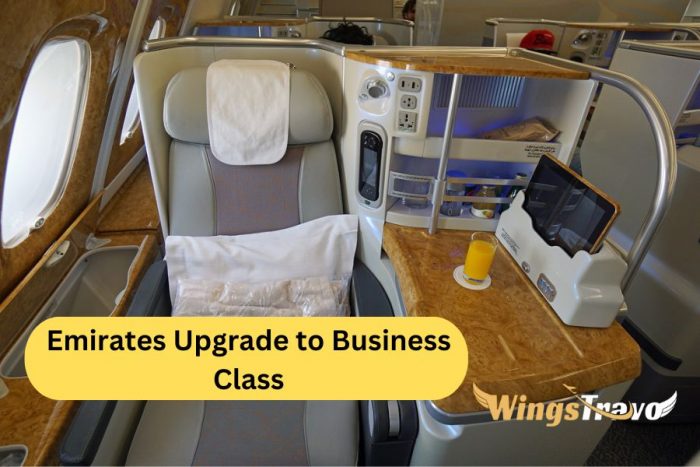 Emirates Upgrade to Business Class at Wingstravo