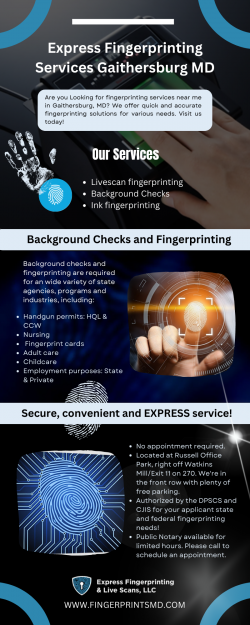 Express Fingerprinting in Gaithersburg Maryland