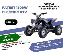 Powerful Electric ATV 1300w – Venom Motorsports Canada