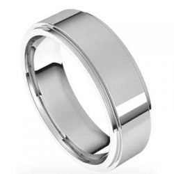 Perfect Look Flat Wedding Band for Men