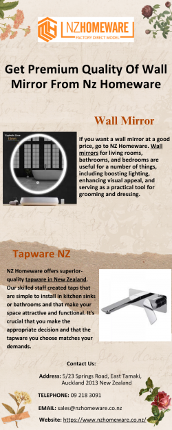 Get Premium Quality Of Wall Mirror From NZ Homeware