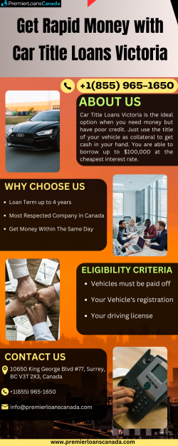 Get Rapid Money with Car Title Loans Victoria on Bad Credit