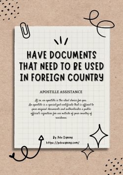 Have Documents That Need To be Used In Foreign Country