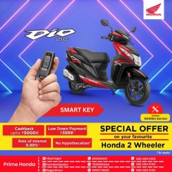 Elevate Your Riding Experience: Unleash the All-New Honda Dio 125 CC with Smart Key Technology!