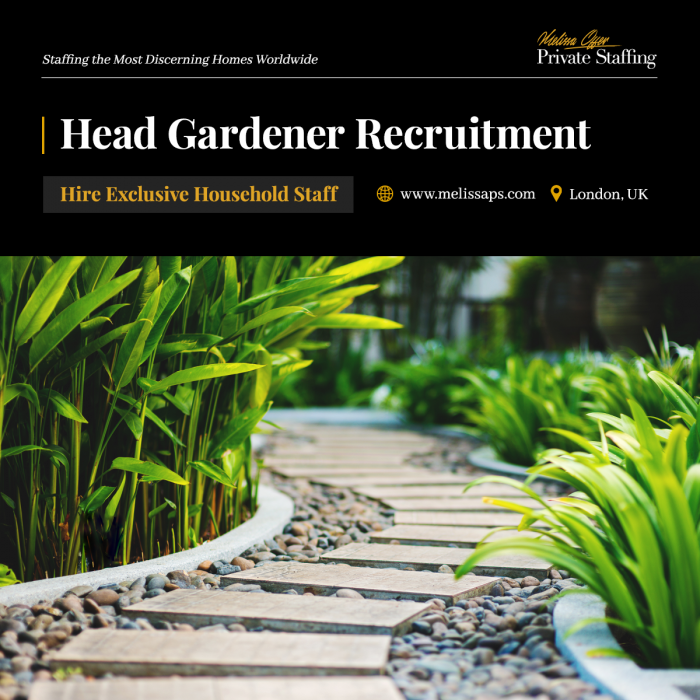Head Gardener Recruitment