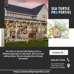 Navigating Summerville, SC: Your Guide to Real Estate Listings with Sea Turtle Properties