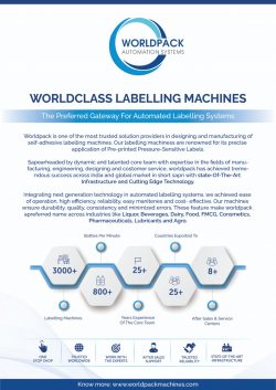 Enhance Brand’s Aesthetics with WorldPack’s Precision Labeling Machinery