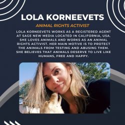 Lola Korneevets Leading the Animal Rights Movement