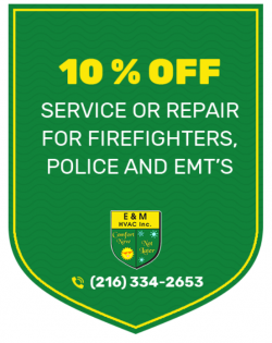 10 off Service or repair for Fire fighters, police and EMTS