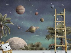 Planet Panache Portraits Kids Space Wall Murals
