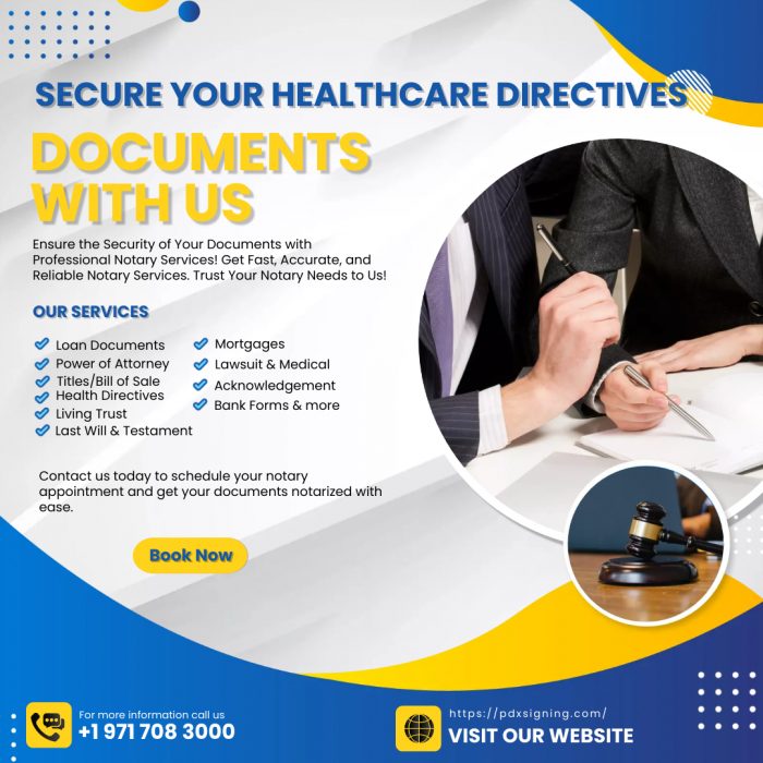 SECURE YOUR HEALTHCARE DIRECTIVES