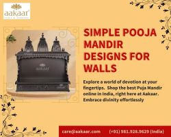 Gorgeous yet Simple Pooja Mandir Designs For Walls