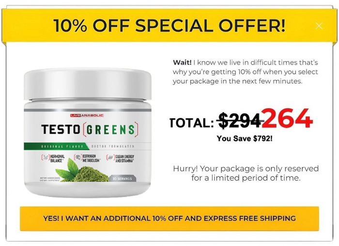 TestoGreens (Review) Optimize Your Male-Hormone Balancing Process! Price & Buy