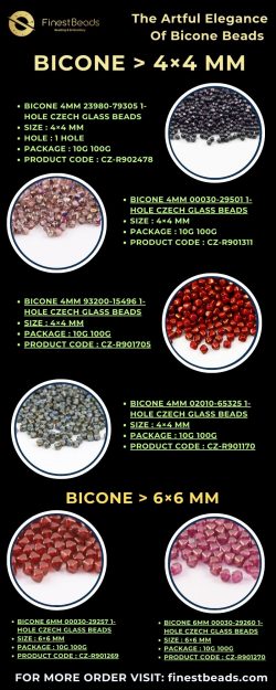 The Artful Elegance Of Bicone Beads – Finest Beads