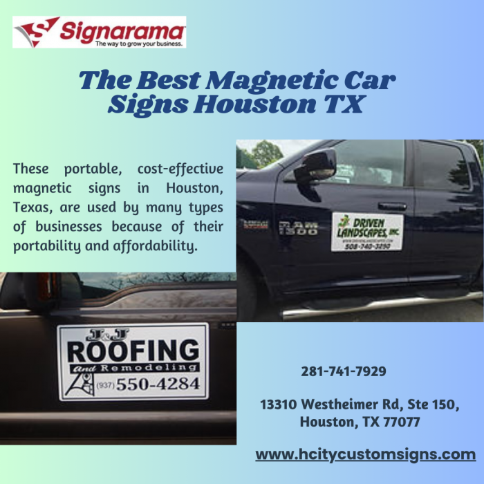 The Best Magnetic Car Signs Houston TX