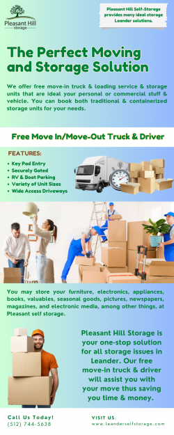 The Perfect Moving and Storage Solution Near me – Leander, Texas