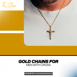 Gold chains for men with cross