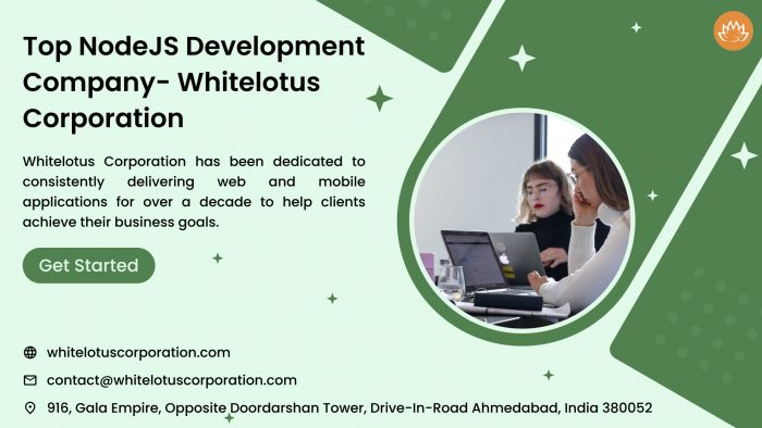 Top NodeJS Development Company- Whitelotus Corporation