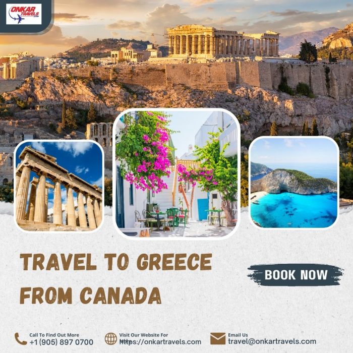 Travel To Greece From Canada