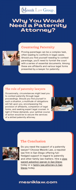 Why You Would Need a Paternity Attorney?