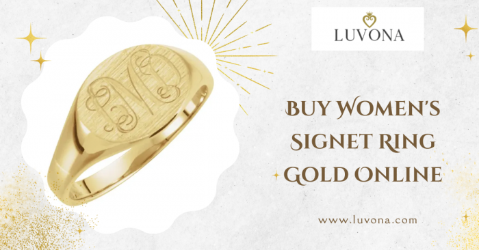 Buy Women’s Signet Ring Gold Online