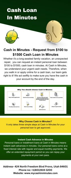 Get Instant Cash Advance In Minutes | Cash Loan In Minutes