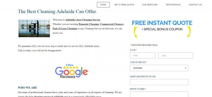 cleaning services in Adelaide